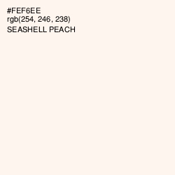 #FEF6EE - Seashell Peach Color Image
